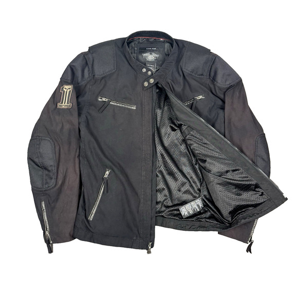 Harley-Davidson Mens Raven Textile Functional Motorcycle Riding Jacket Size 2XL - Picture 2 of 9